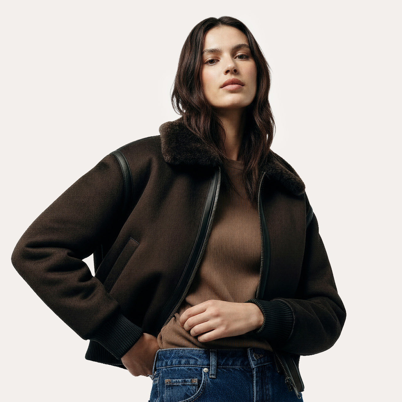 Amelia's Suede Bomber Jacket