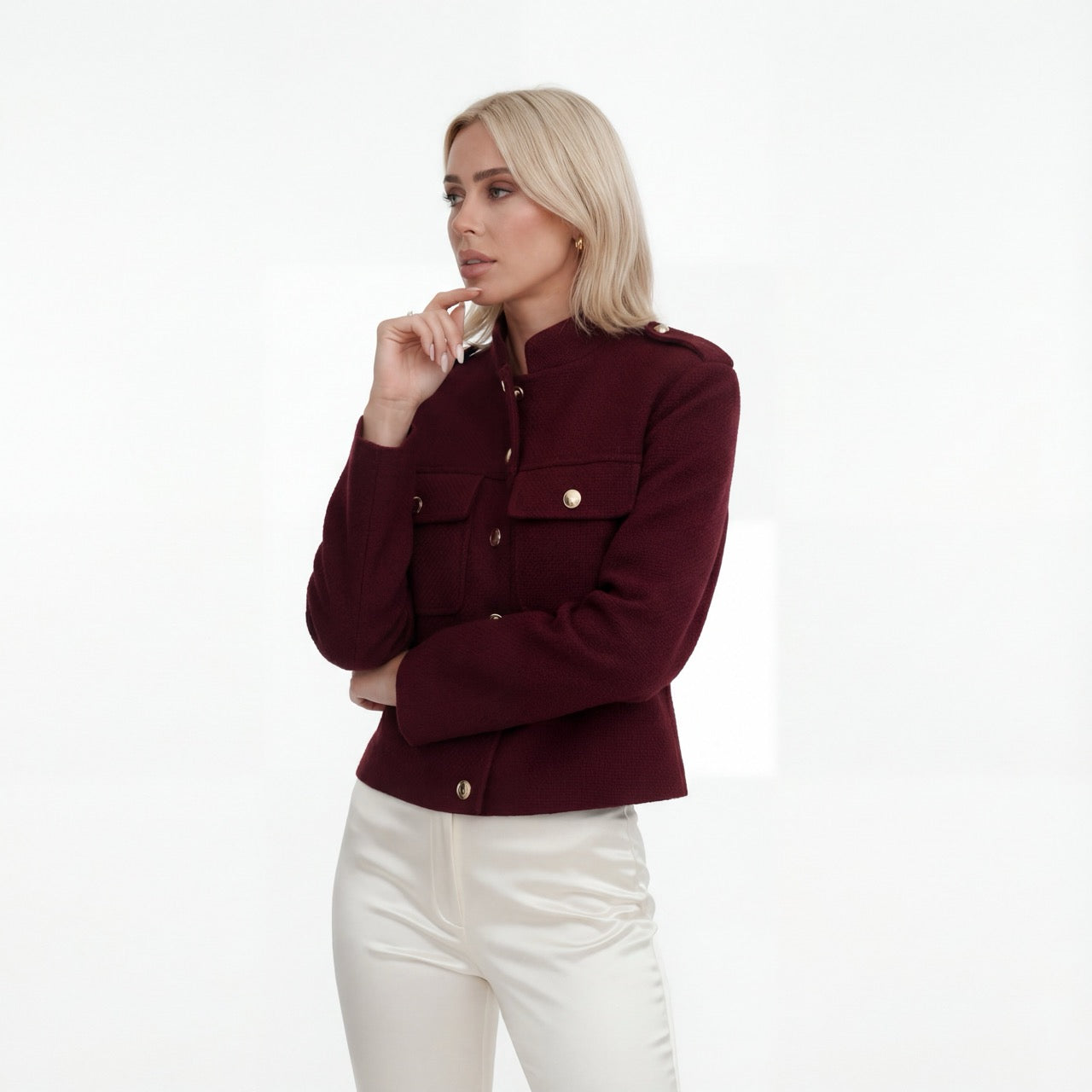 Marilyn's Burgundy Jacket