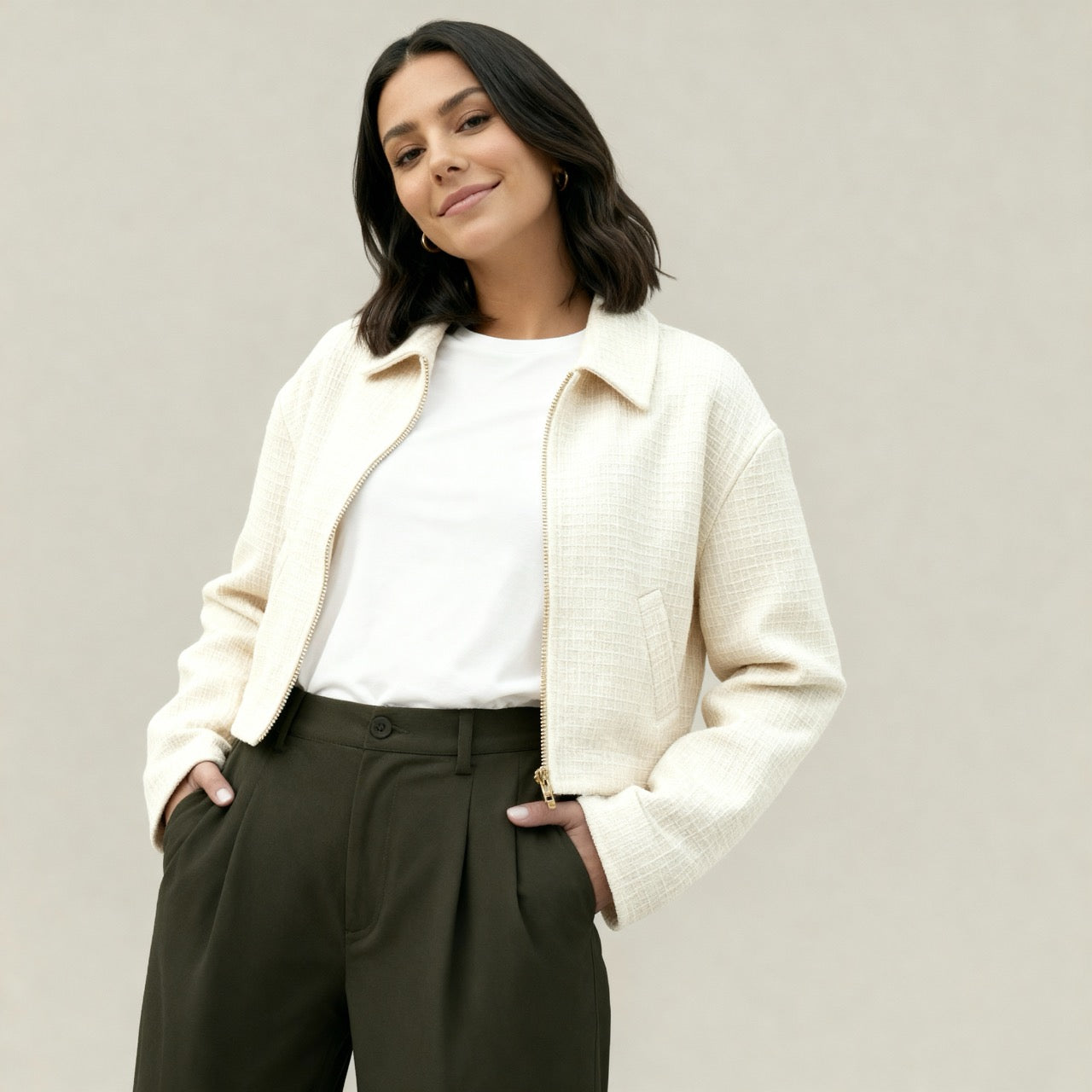 Elara's Boucle Jacket