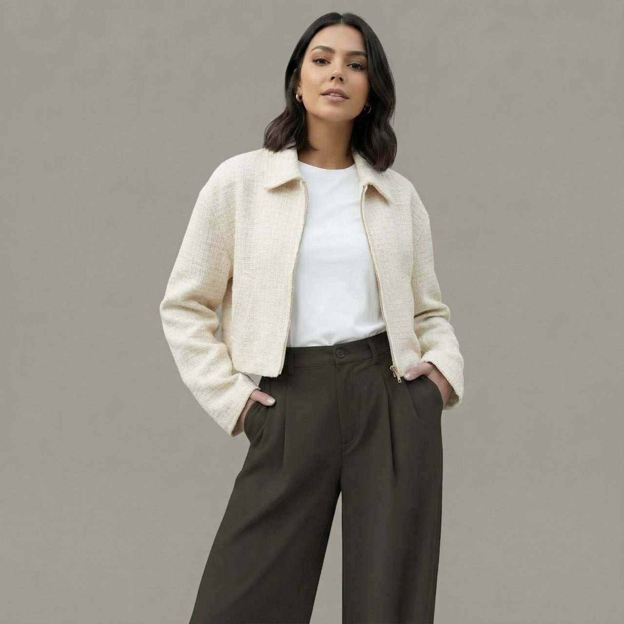 Elara's Boucle Jacket