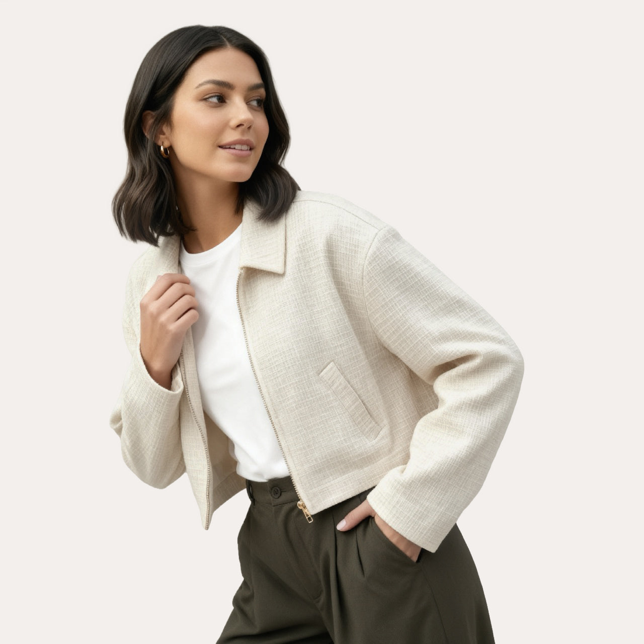 Elara's Boucle Jacket