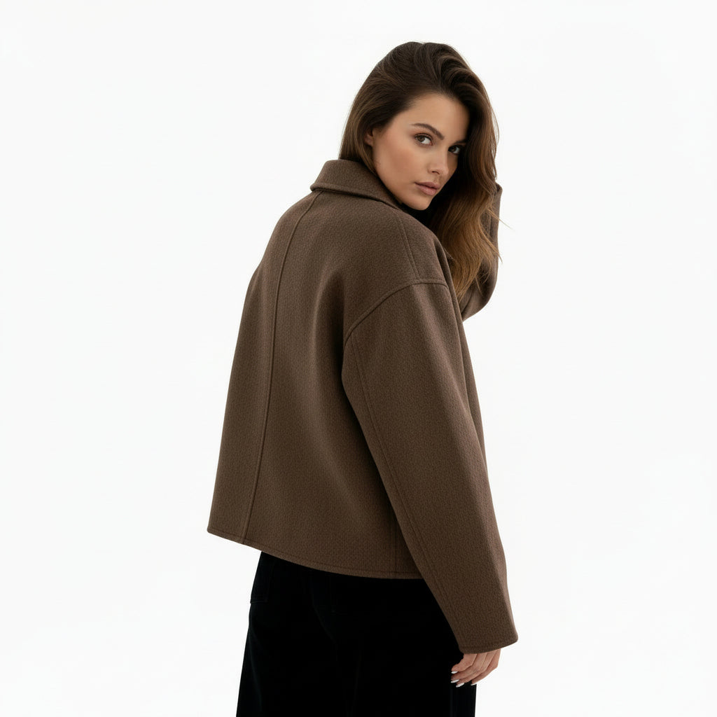 Elara's Brown Boucle Jacket